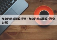 专业的网站建设托管（专业的网站建设托管怎么做）