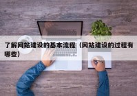了解网站建设的基本流程（网站建设的过程有哪些）