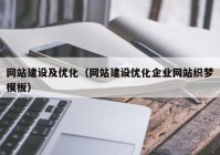 网站建设及优化（网站建设优化企业网站织梦模板）