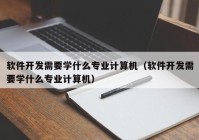 软件开发需要学什么专业计算机（软件开发需要学什么专业计算机）