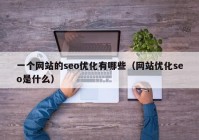 一个网站的seo优化有哪些（网站优化seo是什么）