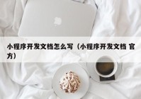 小程序开发文档怎么写（小程序开发文档 官方）