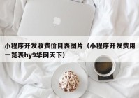 小程序开发收费价目表图片（小程序开发费用一览表hy9华网天下）